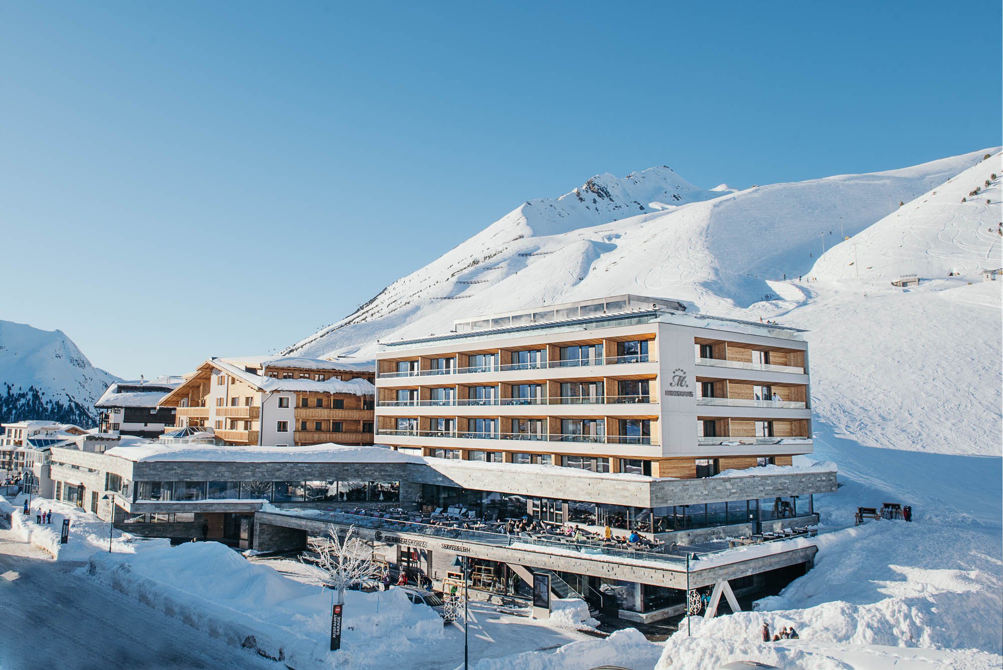 Das Kühtai, ein schneesicheres Skigebiet in Tirol, Österreich.