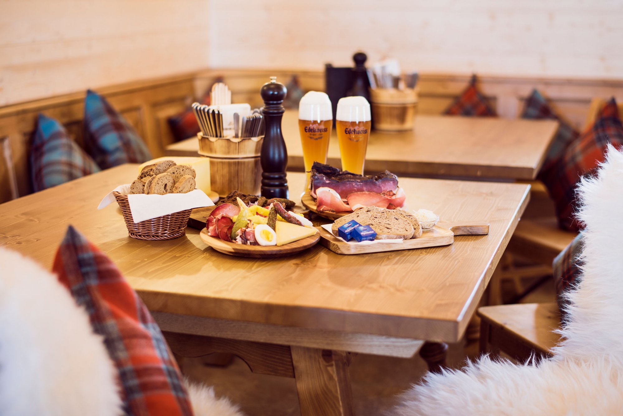 A backdrop and replenish your strength with the traditional Tyrolean fare on offer.